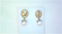 Earrings Woman Perla in Yellow Gold Perla PENDENTI PERLE AKOYA T/Z 6.3 G